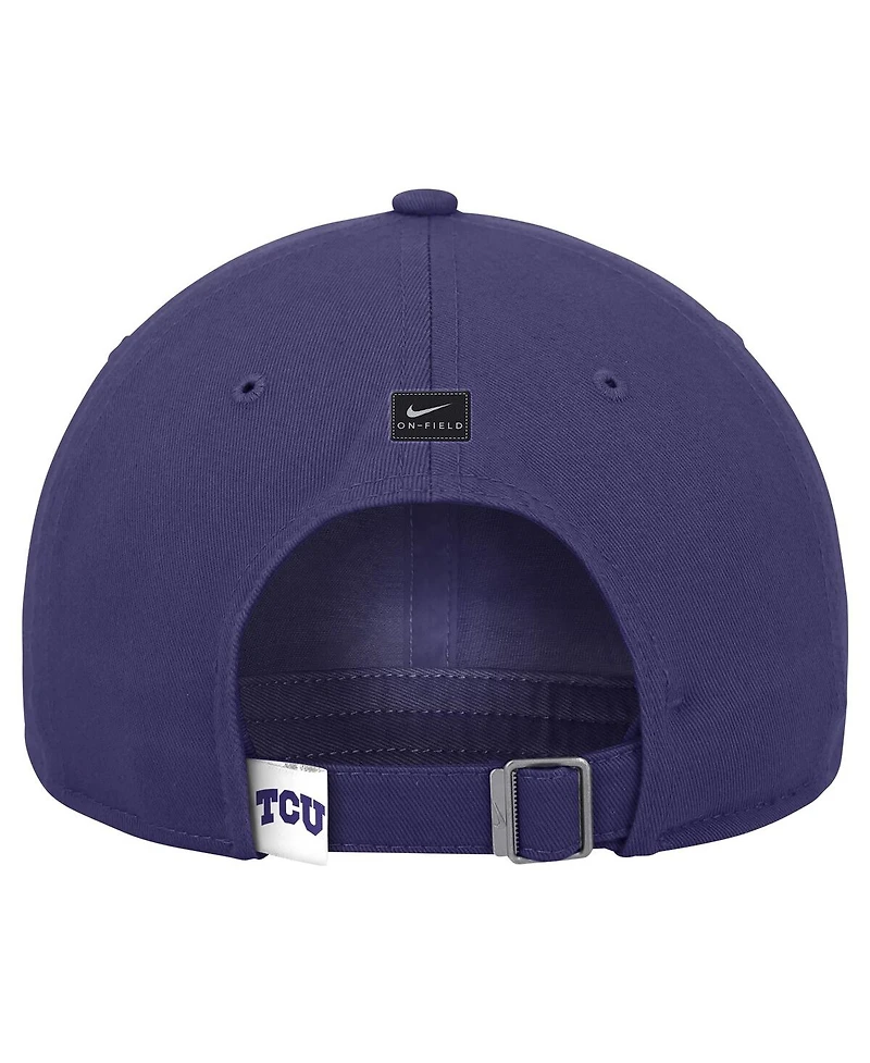 Nike Men's Purple Tcu Horned Frogs 2024 Sideline Club Adjustable Hat