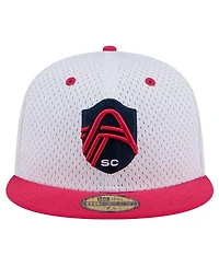 New Era Men's Gray St. Louis City Sc Throwback Mesh 59FIFTY Fitted Hat