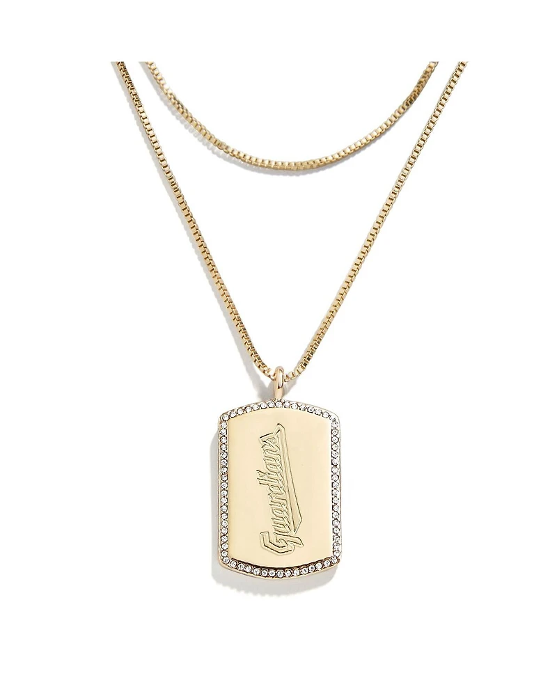 Wear by Erin Andrews x Baublebar Cleveland Guardians Dog Tag Necklace