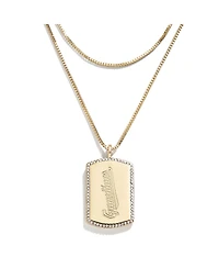 Wear by Erin Andrews x Baublebar Cleveland Guardians Dog Tag Necklace