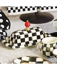 Mackenzie-Childs Courtly Check Butter Box