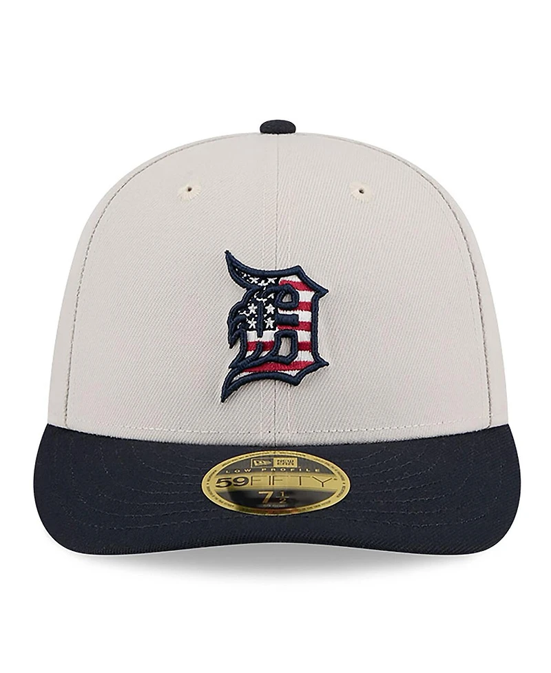 New Era Men's Black Detroit Tigers 2024 Fourth of July Low Profile 59FIFTY Fitted Hat