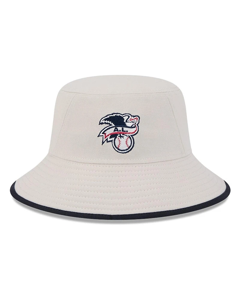 New Era Men's Khaki Kansas City Royals 2024 Fourth of July Bucket Hat
