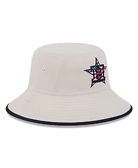 New Era Men's Khaki Houston Astros 2024 Fourth of July Bucket Hat