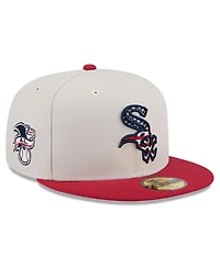 New Era Men's Red Chicago White Sox 2024 Fourth of July 59FIFTY Fitted Hat