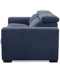Nevio -Pc. Fabric Power Headrest Sectional with Motion Chairs