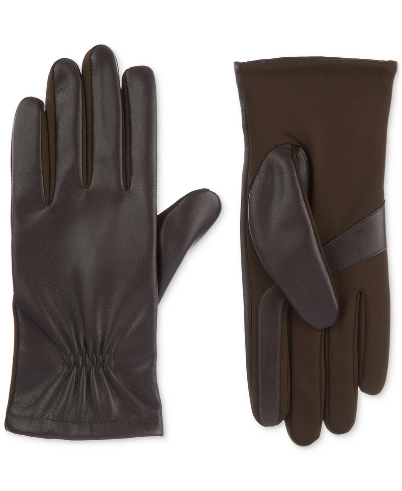 Isotoner Signature Women's Stretch Leather Touchscreen Gloves