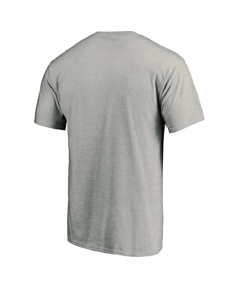 Fanatics Men's Heathered Gray Chicago Bulls Victory Arch T-Shirt