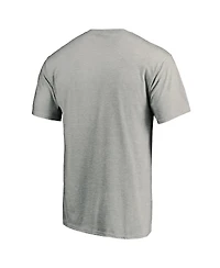 Fanatics Men's Heathered Gray Chicago Bulls Victory Arch T-Shirt