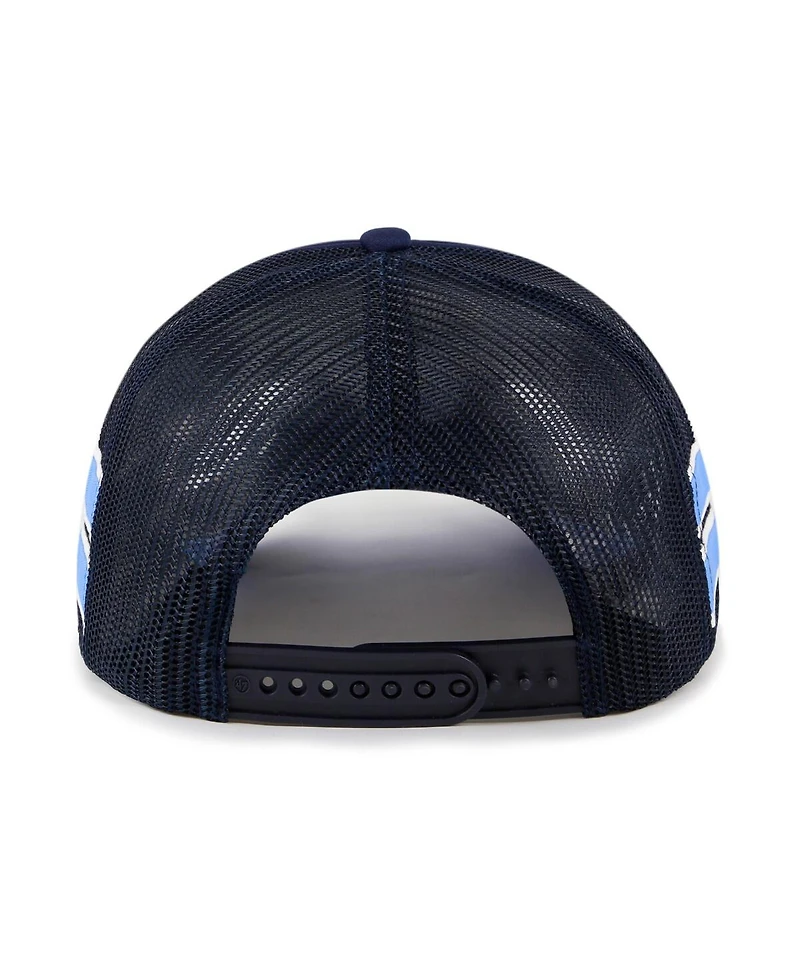 '47 Brand Men's Navy Memphis Grizzlies Sidebrand Stripes Trucker Adjustable Hat
