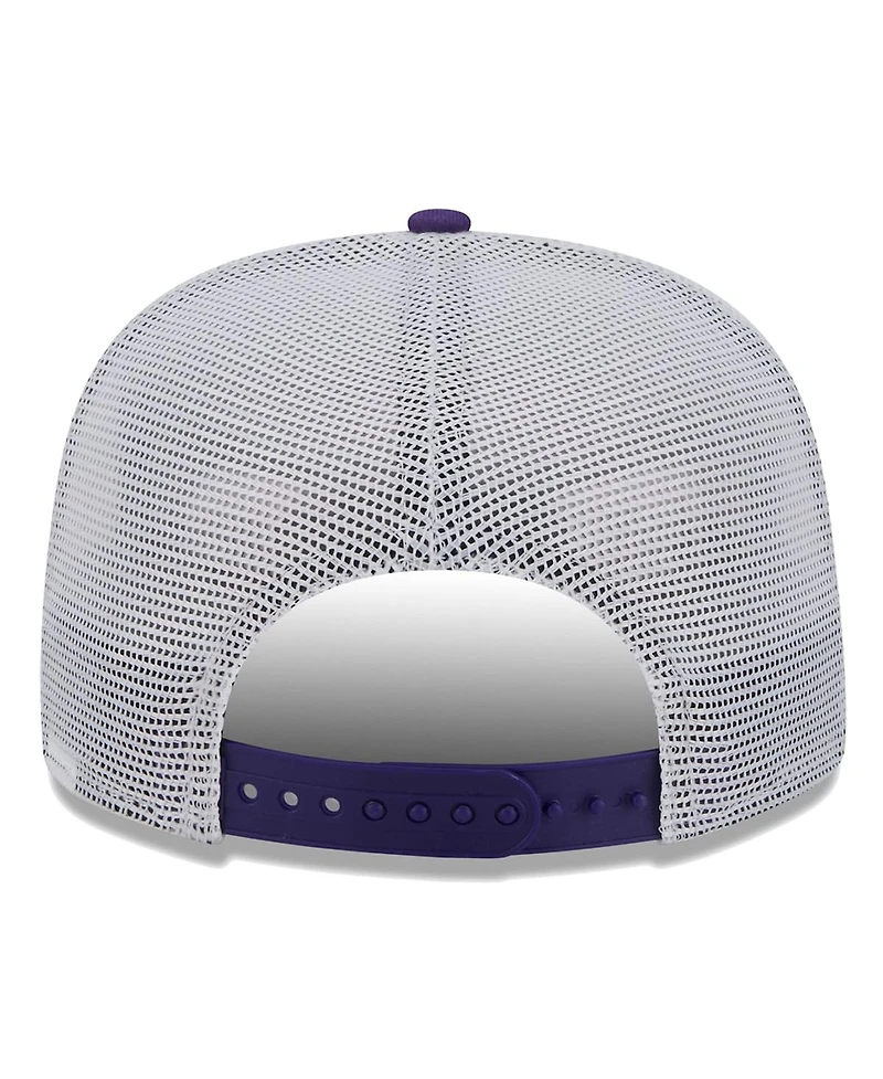 New Era Men's Purple Los Angeles Lakers Court Sport Speckle 9FIFTY Snapback Hat