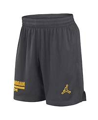 Jordan Men's Anthracite Michigan Wolverines 2024 Sideline Mesh Shorts