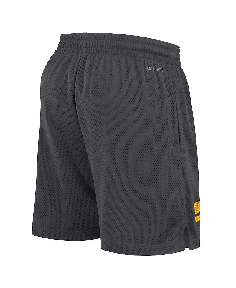 Jordan Men's Anthracite Michigan Wolverines 2024 Sideline Mesh Shorts