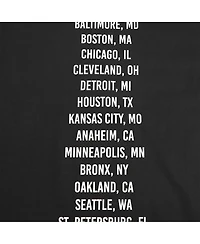 Pro Standard Men's Black Baltimore Orioles Oversized City Tour T-Shirt