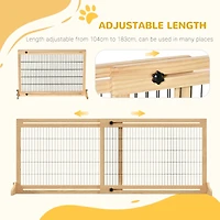 Expandable Pet Gate for Various Openings Adjustable up to 6 Feet, Safe and Stable