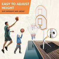 Streamdale Adjustable-Height Weatherproof Poolside Basketball Hoop