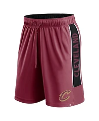 Fanatics Men's Wine Cleveland Cavaliers Game Winner Defender Shorts