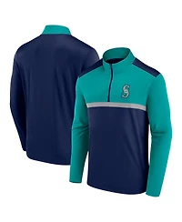 Fanatics Men's Navy Seattle Mariners Unstoppable Quarter-Zip Top