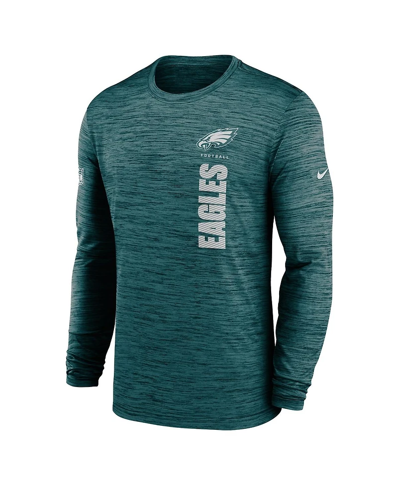 Nike Men's Midnight Green Philadelphia Eagles 2024 Sideline Velocity Performance Long Sleeve T-Shirt