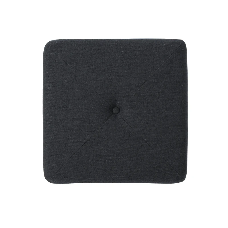 Streamdale Navy Blue 16.5" Square Ottoman for Extra Seating or Footrest