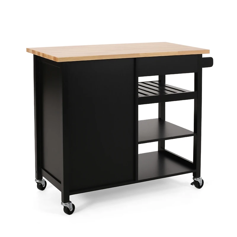 Streamdale Stylish Kitchen Cart with Extra Counter and Storage Space