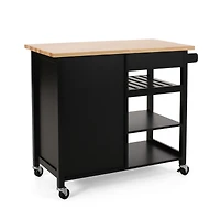 Streamdale Stylish Kitchen Cart with Extra Counter and Storage Space