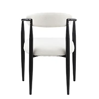 Streamdale Upholstered Modern Dining Chairs with Toothpick Gold Frame (Set of 2)