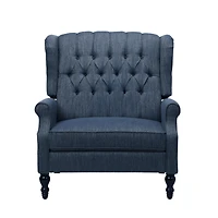 Streamdale Diamond Stitch Wingback Manual Recliner Comfort and Style United