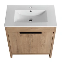 Streamdale Freestanding Vanity with Ceramic Sink & Storage