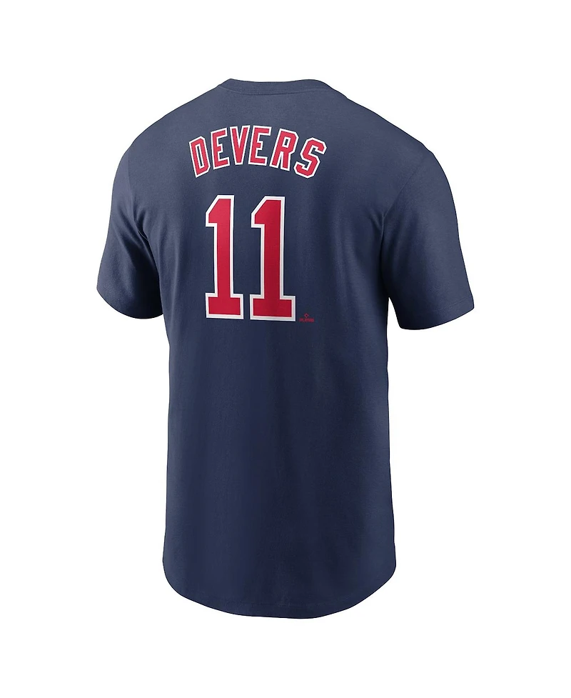 Nike Men's Rafael Devers Navy Boston Red Sox Fuse Name Number T-Shirt
