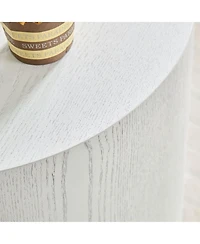 Simplie Fun Mdf Side/Coffee/End Table Set of 2 with Veneer (White)