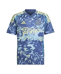 Adidas Big Boys and Girls Blue Ajax 2024/25 Away Replica Jersey