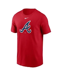 Nike Men's Red Atlanta Braves Fuse Logo T-Shirt