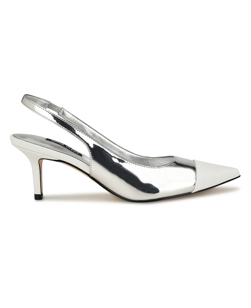 Nine West Women's Awaie Pointy Toe Dress Slingback Pumps