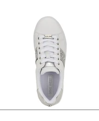 Nine West Women's Gator Platform Casual Lace-Up Sneakers