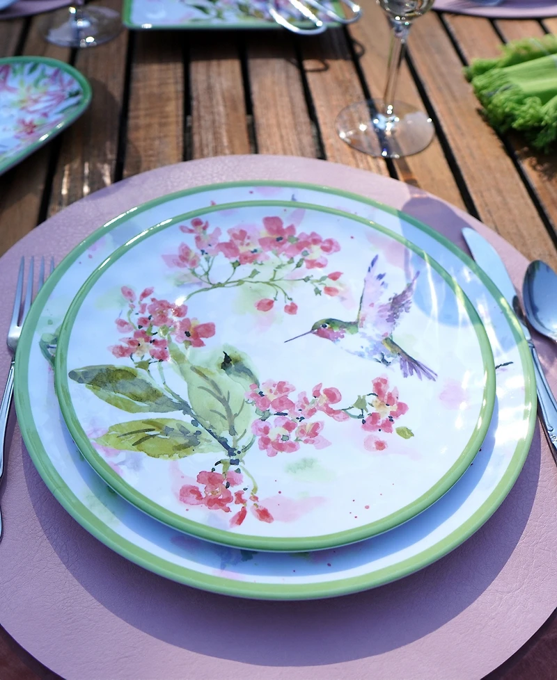 Certified International Hummingbirds Set of 6 Salad Plate 9", Service For 6