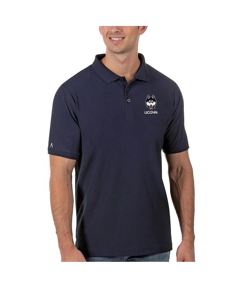 Antigua Men's Navy UConn Huskies Legacy Pique Polo