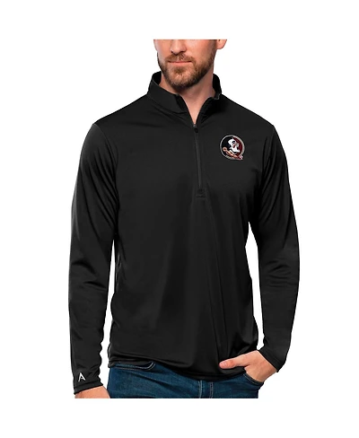 Antigua Men's Black Florida State Seminoles Tribute Quarter-Zip Top