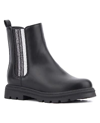 Olivia Miller Little Girls Half Moon Combat Boots