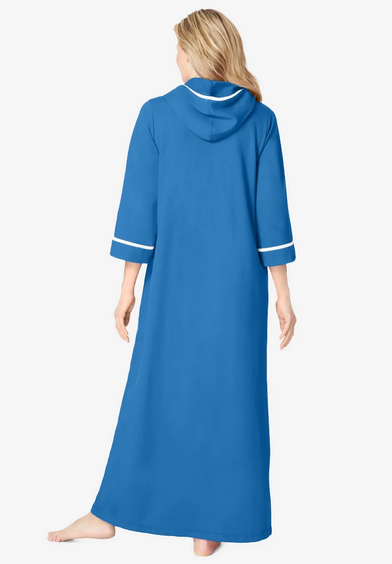 Dreams & Co. Women's Long French Terry Robe
