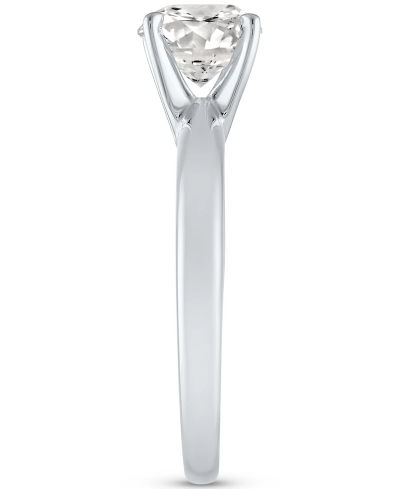 Gia Certified Diamond Solitaire Engagement Ring (2 ct. t.w.) in 14k White Gold
