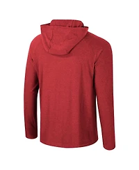 Colosseum Men's Oklahoma Sooners Cloud Jersey Raglan Long Sleeve Hoodie T-Shirt