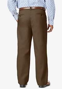 KingSize Big & Tall Relaxed Fit Wrinkle-Free Expandable Waist Pleated Pants