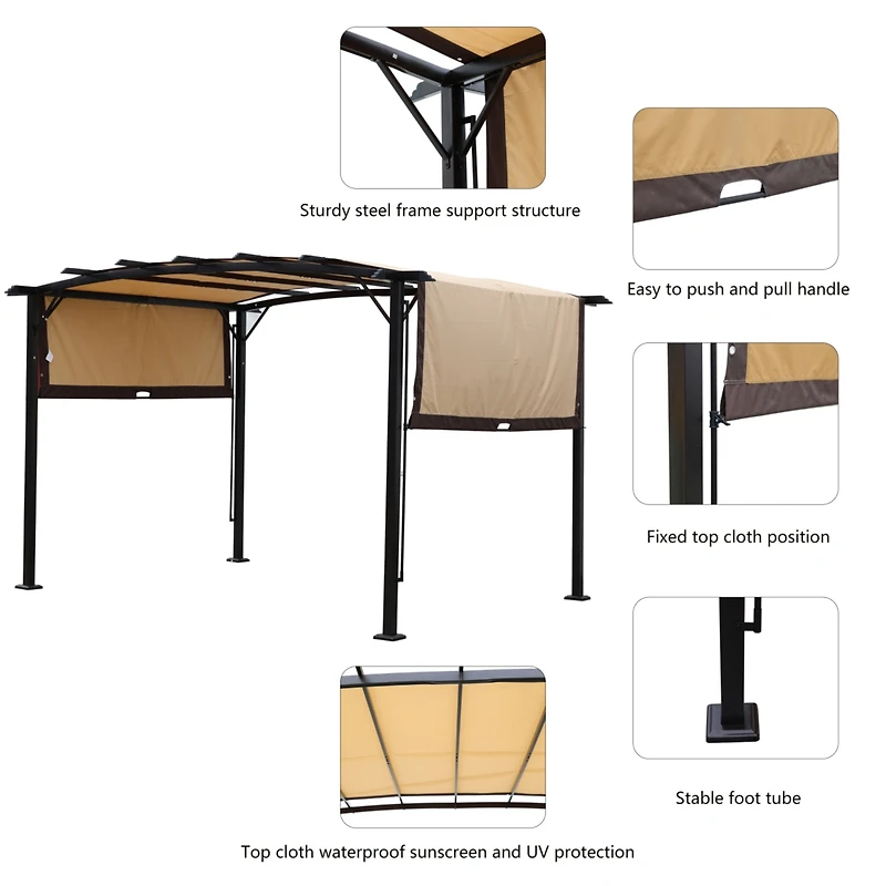 Streamdale Xxl Retractable Canopy Gazebo