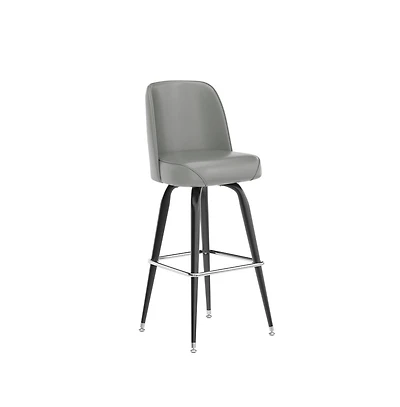 Metal Barstool With Swivel Bucket Seat