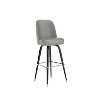 Metal Barstool With Swivel Bucket Seat