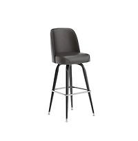 Metal Barstool With Swivel Bucket Seat