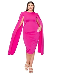 L I V D Plus Naomi Cape Dress