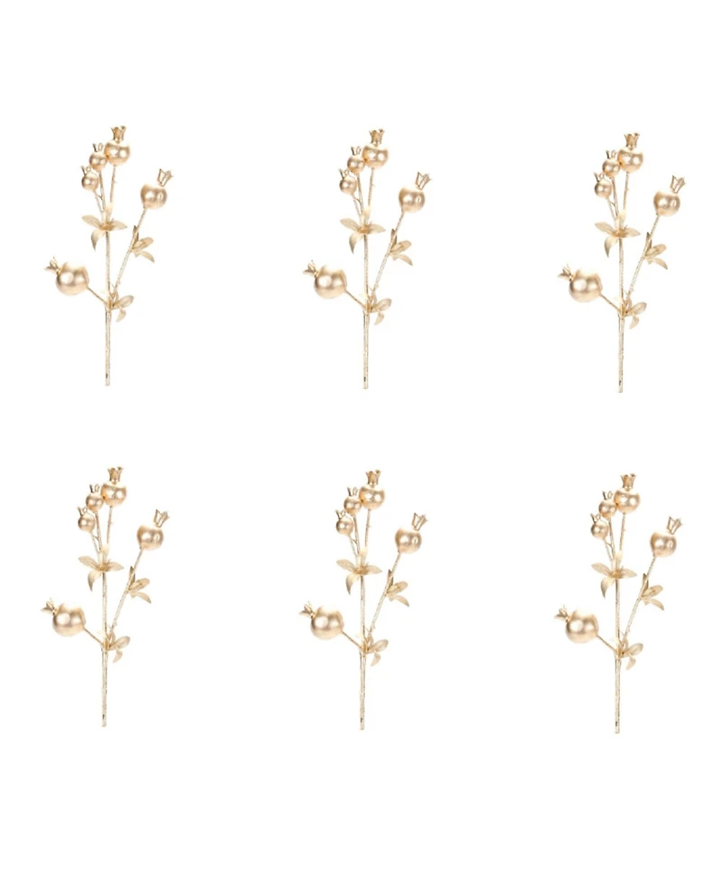 Set of 6 Berry Twig Sprays for Decorative Use