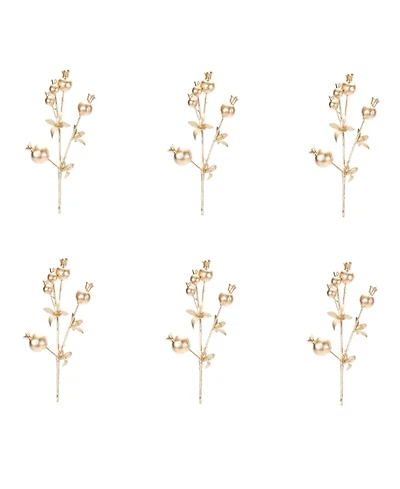 Set of 6 Berry Twig Sprays for Decorative Use
